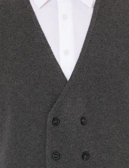 Gri Melanj Triko Yelek - Pierre cardin фото 6