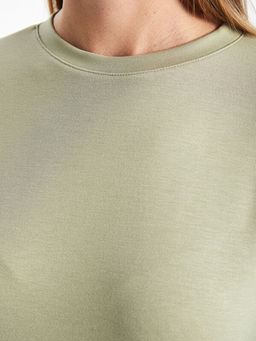 Bisiklet Yaka Kad?n Sweatshirt Tunik