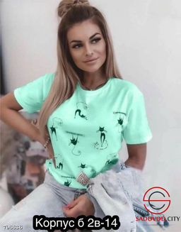 Футболка женская с кошечками