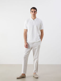 Polo Yaka Penye Erkek Ti??rt