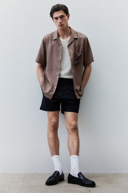 Camisa resort de lyocell Regular Fit - H&m фото 3