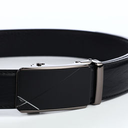 Ремень мужской, ширина 3.6 см, длина 120 см, натуральная кожа, пряжка автомат, чёрный