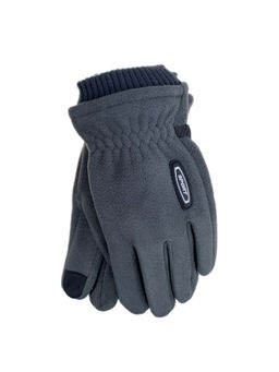 Утеплённые мужские перчатки цвет серый