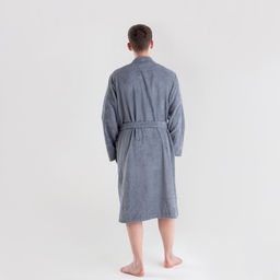 Халат махровый мужской «Этель. Самый лучший», размер 56-58, серый