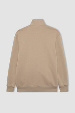 Толстовка Comfort Fit с воротником-стойкой на молнии - Defacto фото 10