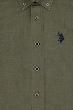Erkek _ocuk Koyu Haki K_sa Kollu G_mlek Sepette S_rpriz _ndirim - U.s. polo assn фото 3