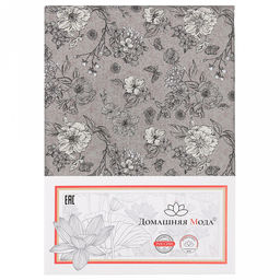 "Пение птиц К" Скатерть 150х145см, длина стола до 110см, на 4 персоны, хлопок "Премиум" 186г/м2, "Домашняя мода" (Россия)