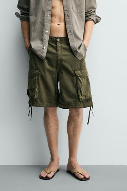 BERMUDA CARGO RELAXED FIT / Khaki - Zara фото 2