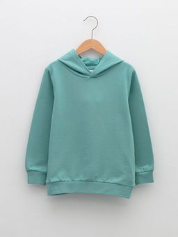 Kap??onlu Basic Uzun Kollu Erkek ?ocuk Sweatshirt