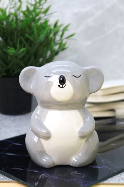 Копилка керамическая Happy koala, grey (16 см)