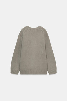 100% WOOL CARDIGAN WITH V-NECK - Zara фото 5