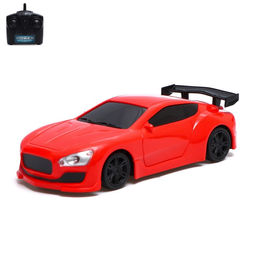 Машина радиоуправляемая Купе, работает от батареек, цвет красный