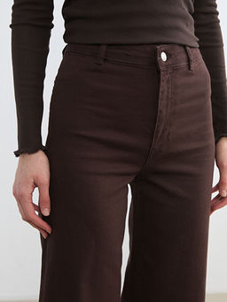 Wideleg Kad?n Jean Pantolon