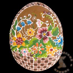 Расписной пряник 100 гр. Корзинка 1 без начинки