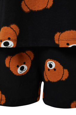 Trendyolmilla Ekru %100 Pamuklu Ay?c?kl? Sortlu Orme Pijama Tak?m? THMSS23PT00005  фото 44