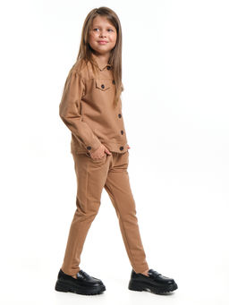 Костюм для девочки детская одежда наряды UD 7710 св.коричневый - Mini maxi фото 5