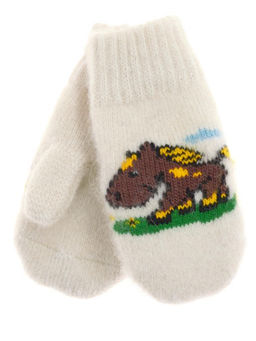 Варежки детские круговые "Лошадка" 0521-3