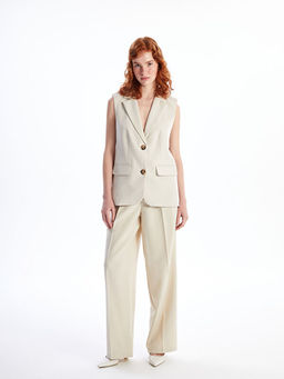 Ceket Yaka Kad?n Klasik Yelek