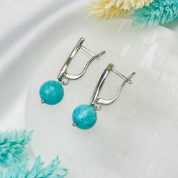 Серьги из Амазонита