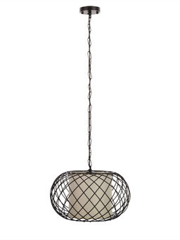 Светильник потолочный BayerLux Lotte, 1×40 Вт, Е27, черный, 36×36×26+80 см