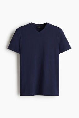 Pack de 5 camisetas con cuello de pico Slim Fit - H&m фото 3