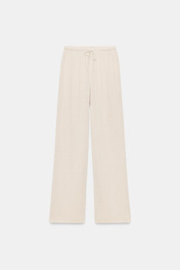 PANTAL?N R?STICO WIDE LEG / Beige claro - Zara фото 6