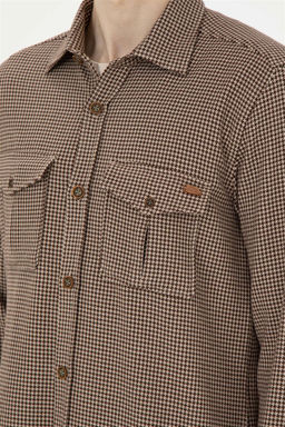 Мужская рубашка с длинным рукавом кокосового цвета - U.s. polo assn фото 7