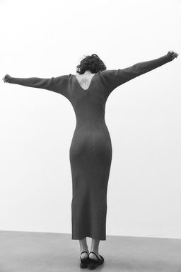 Vestido ajustado en punto de canale - H&m фото 4