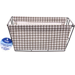 Корзинка для хранения металлическая "ЭЛИНТ", цвет пастельно серый, 25*15*12см (лейбл Селфи)