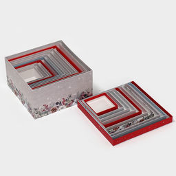 Набор новогодних подарочных коробок 10 в 1 С Новым годом, 10?10?6 ? 28?28?15 см