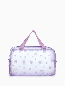 Косметичка - сумочка на молнии для бассейна, с ручками, с рисунком, сиреневая
