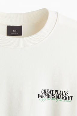 Sudadera con estampado Oversized Fit - H&m фото 5