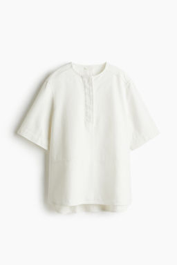 Top popover en denim