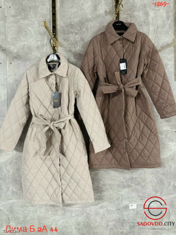 Пальто стеганое с поясом - Bruno фото 6