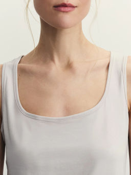 Базовый топ из эластичного хлопка / Zarina  фото 6