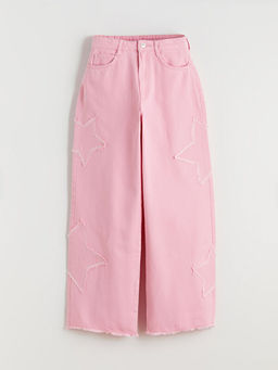 Wideleg K?z ?ocuk Jean Pantolon