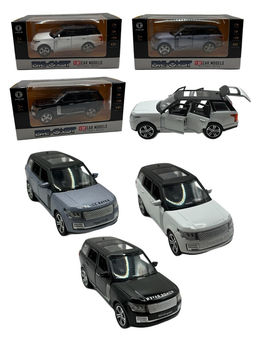 Металл. модель 16см "Range Rover (1:32)" откр-ся 4 двери, капот и багажник (HCL-3202) сигнализация, свет, звук, инерция; 3цв., в коробке