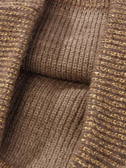Шапка жен. кид-мох+альп+шерсть LB-N88037A taupe - Labbra фото 8
