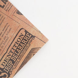 Цена за 10 шт. Бумага упаковочная крафтовая «Газета», 50 х 70 см