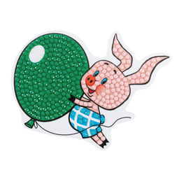 Кристальная (алмазная) мозаика ФРЕЯ CMF-ALVM-099 магнит Пятачок 9.5 х 7.5 см