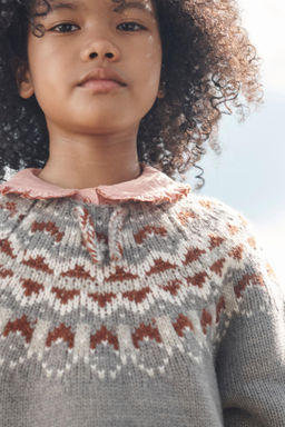 LIMITED EDITION WOOL FRINGED PONCHO JUMPER - Zara фото 2