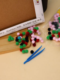 Картина из помпонов на подрамнике Draw Me! Sun, (20 х 20 см)