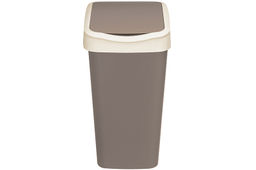 Ведро для мусора с подвижной крышкой 10 л 23,5*19,5*33,7 см Тандем шокол./слон.кость (841022) - Elan gallery фото 6