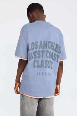 Camiseta estampada de corte holgado - H&m фото 11