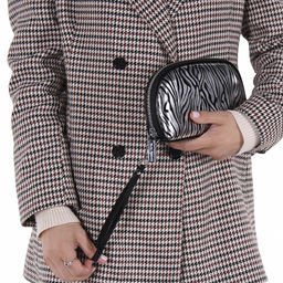 Косметичка 7100-3 black silver Velina Fabbiano-Safenta