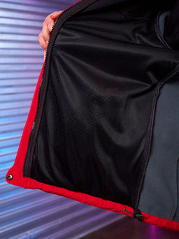 Женская мембранная куртка виндстоппер на флисе Azimuth Сияние 124/23983_711 Красный  фото 32