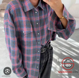 Рубашка женская в клетку