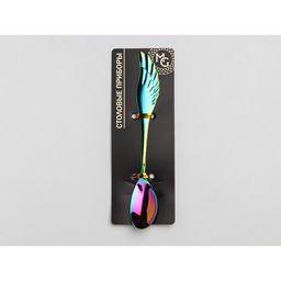 Ложка чайная Magistro Wings, длина 14 см, нержавеющая сталь, хамелеон  фото 4