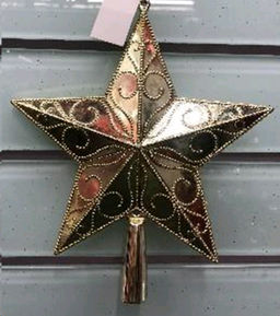 Верхушка на елку Звезда 21*23 см / W750 /уп 150/300/золото - Галеонтрейд фото 2