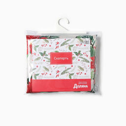 Скатерть новогодняя Доляна Christmas flowers, размер 145?110 см